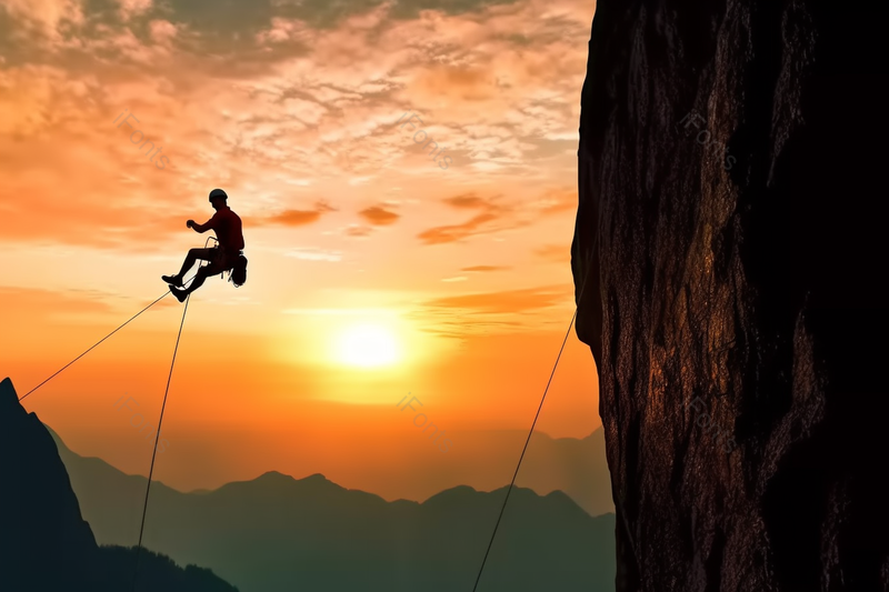 中年男人悬崖上攀岩照片,高清,摄影图,摄影图片,图片大全,摄影图免费下载